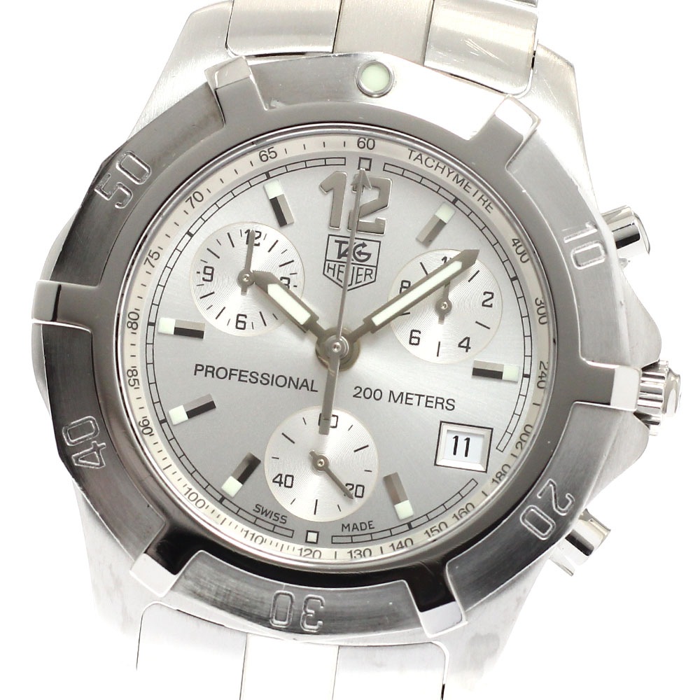 タグホイヤー TAG HEUER CN1111 エクスクルーシブ デイト クロノグラフ クォーツ メンズ _935542【中古】