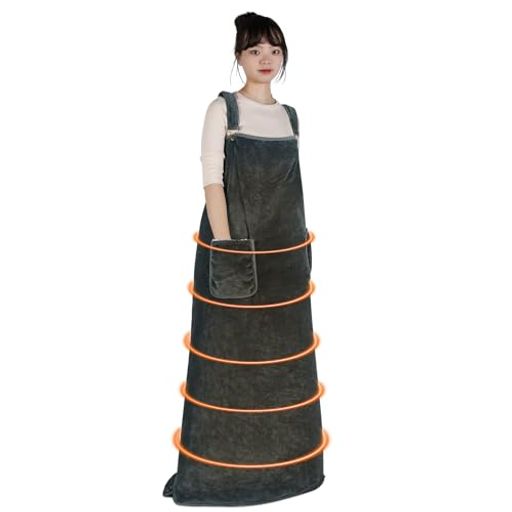 [MYCARBON] 2024最新 電気毛布 着る電気毛布 着るこたつ 歩けるコタツ 掛け敷き兼用 防寒対策 暖房器具 ダニ退治 電気ブランケット フランネル 7段階温度調整 ふわふわ 丸洗い可 節電