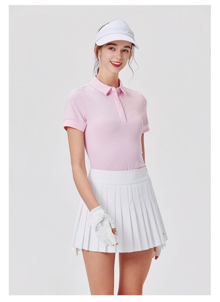 BLKTEE ダイヤモンドラペル レディース 半袖　ピンク