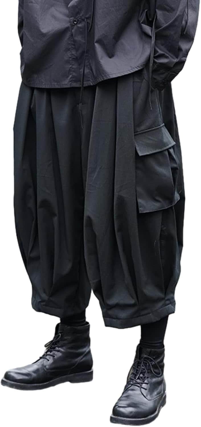 ワイドパンツ メンズ ジョガーパンツ ガウチョパンツ 袴パンツ ルーズワイド 原宿 ポリエステル ウエストゴム紐 ロングパンツ お洒落 韓国ファッション お出かけ ストリート お兄系 秋冬 6,562円