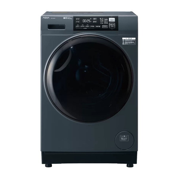 AQW-D8A-R(K) サファイアブラック まっ直ぐドラム ドラム式洗濯乾燥機 (洗濯機8kg/乾燥機4.5kg) 右開き