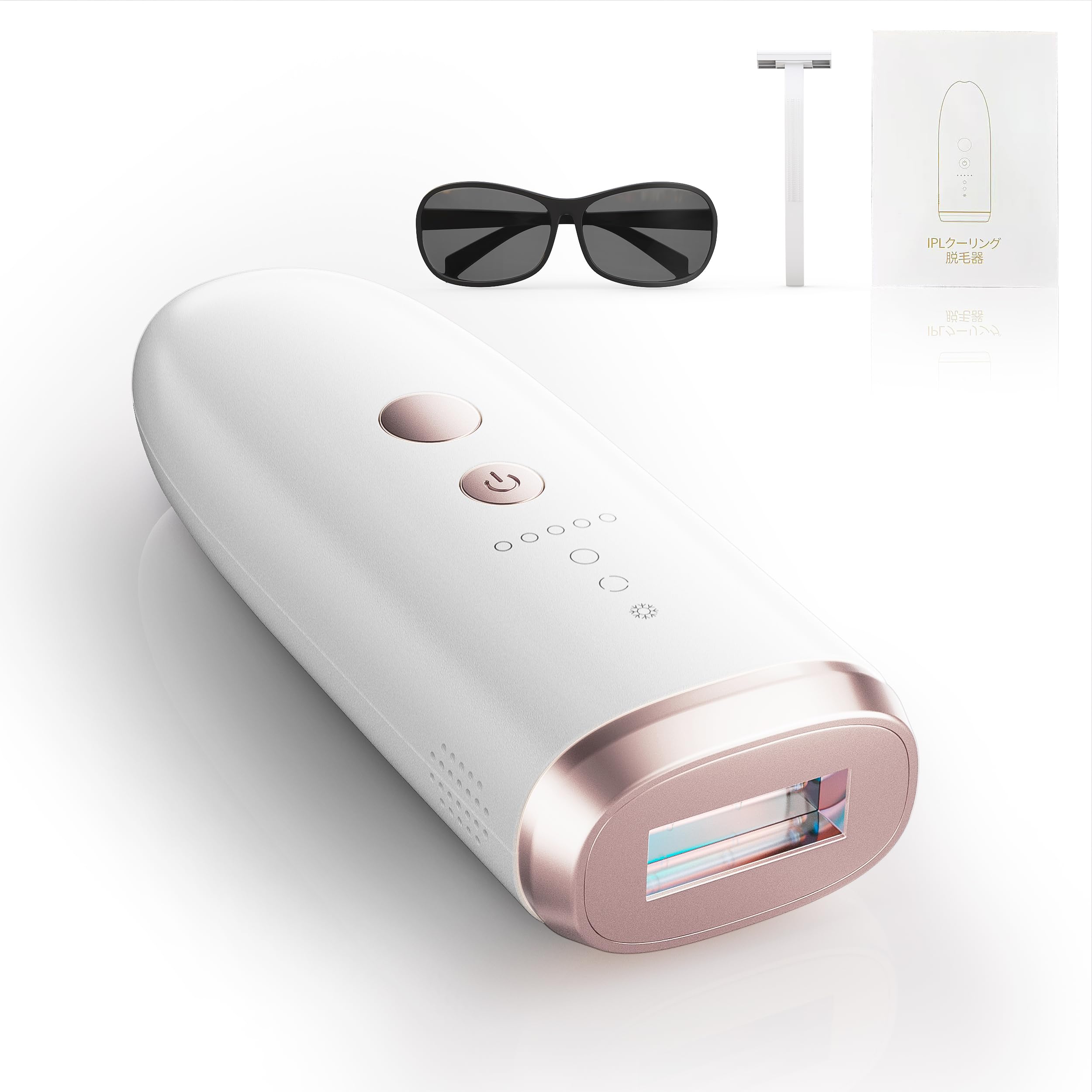 YUNDOO 脱毛器 サロン級冷感無痛 【2025革新的連射冷却アイス 痛感ゼロ IPL光脱毛】VIO対応 美肌モード レディース メンズ 光脱毛器 99万回照射 5段階調節 高出力 デュアルアイス冷