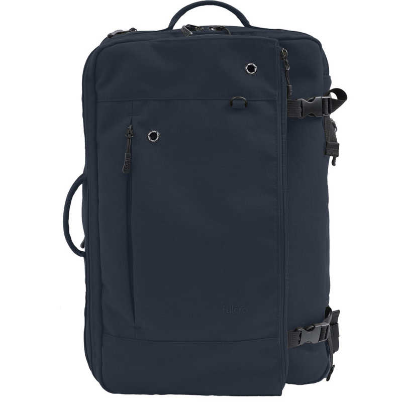 FULCRO　カジュアルリュック PC対応 15インチ A4 19L 拡張時25L 撥水 ネイビー　fma-0043-NV