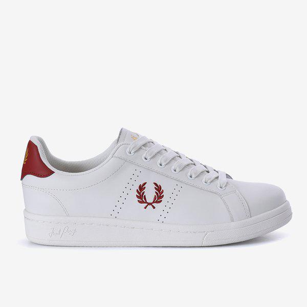 男女兼用 (FRED PERRY) B721 レザー ホワイト レザー スニーカー_SFPU2516312_129