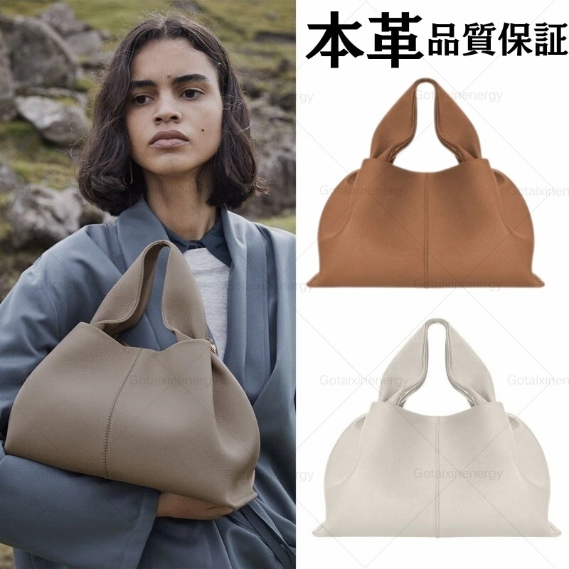 即納【本革/品質保証】 トートバッグ フレンチヴィンテージ ニッチデザイン プリーツ ファッション 百掛け ハンドバッグ 高級感 質感 気質 ショルダーバッグ OL通勤 斜め掛けバッグ 母の日 パック