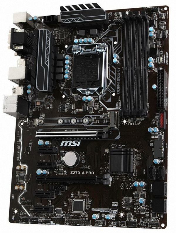 MSI Z270-A PRO LGA 1151 Intel Z270 SATA 6Gb/s USB 3.1 ATX Intel Motherboard