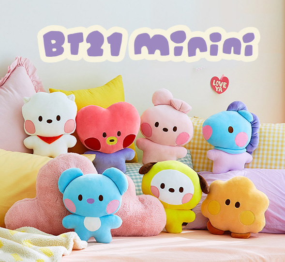 Qoo10] BT21 BTS 公式グッズ minini フラッ