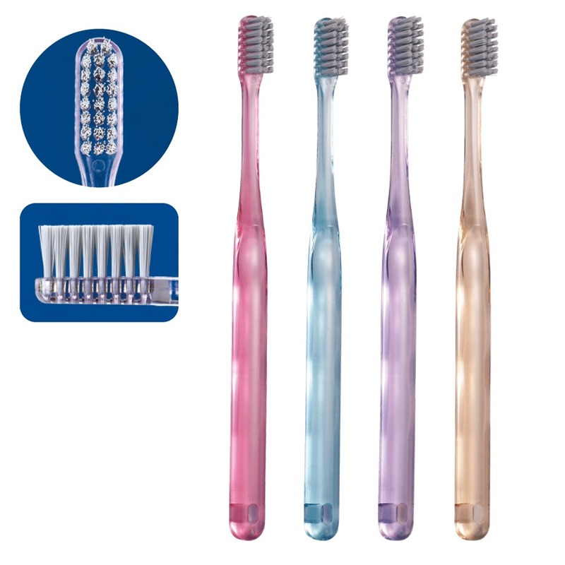 CiPRO AD Ag+ M(ふつう) ラウンド毛 銀イオン歯ブラシ 抗菌シルバー毛 50本