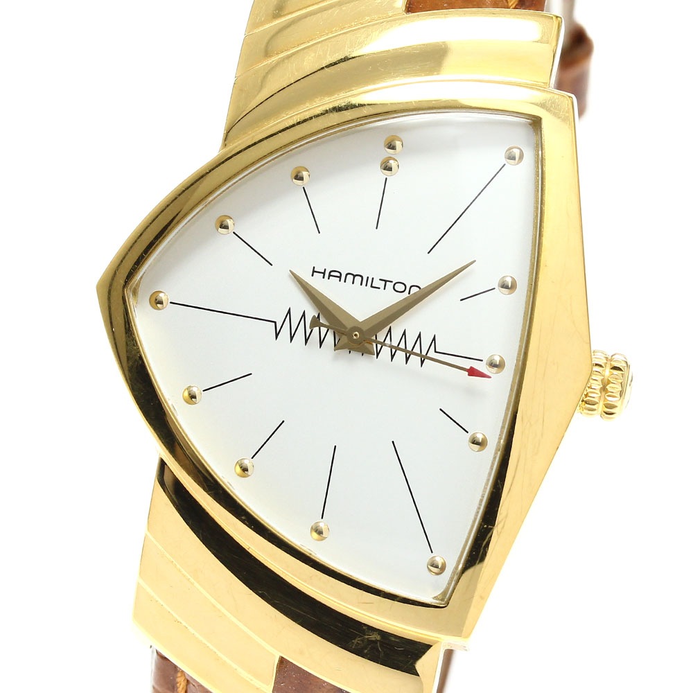 ハミルトン HAMILTON H243010 ベンチュラ クォーツ メンズ 箱・保証書付き_909924【中古】