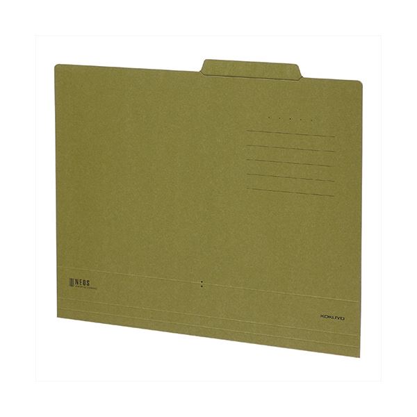 （まとめ）コクヨ 個別フォルダー(NEOS) A4オリーブグリーン A4-NEIF-DG 1セット(10冊)(×3セット)