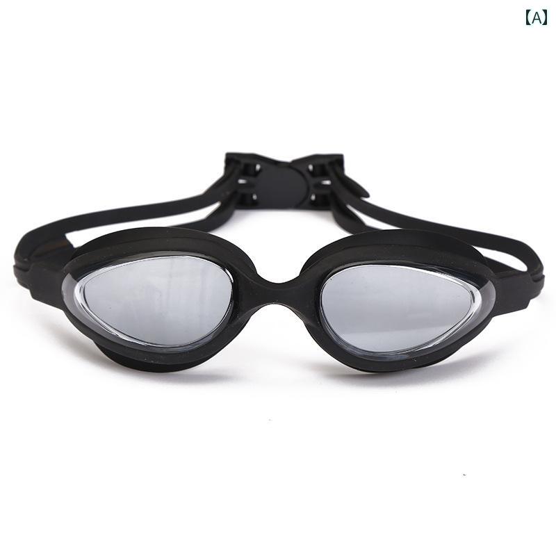 メンズ レディース スイムゴーグル 水中メガネ シンプル おしゃれ きれいめ 防曇 見やすい ずれにくい 海 プール ビーチ スイミング 水泳 競泳 コーチ トレーニング レジャー アウトドア マリン