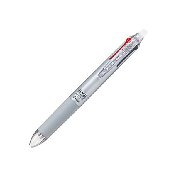 (まとめ) パイロット 多色ゲルインキボールペン フリクションボール4 0.38mm (軸色：グラデーションシルバー) LKFB-80UF-GRS 1本 (×5セット)
