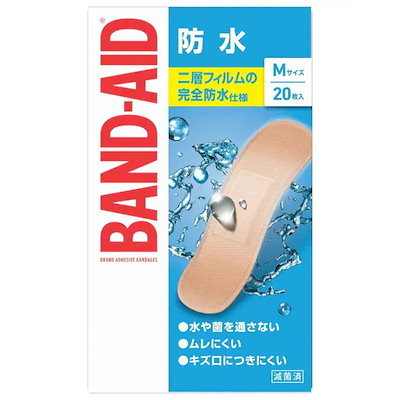 他サイト： バンドエイド 防水 Mサイズ 20枚入の商品画像