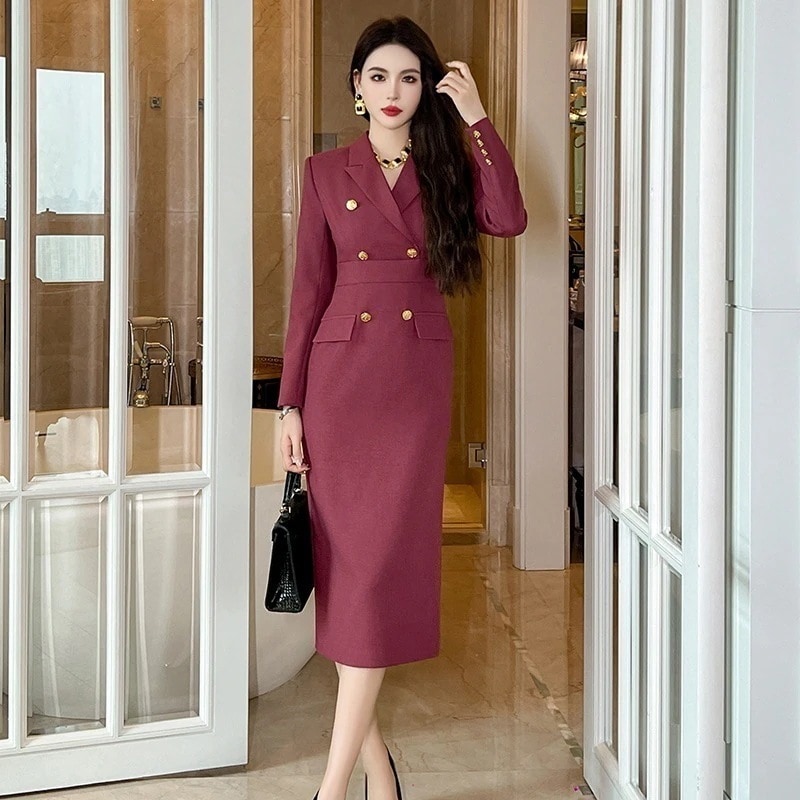 【3日で出荷】秋冬 通勤 スーツワンピース オールインワン パーティードレス キャバ 着痩せ 大人 同窓会 披露宴 卒業式 結婚式 演奏会 ウェディング 二次会 5,014円