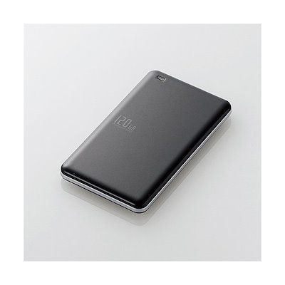 エレコム ESD-ED0120GBK USB3.1(Gen1)対応外付けポータブルS...のサムネイル