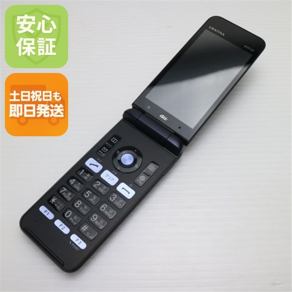 美品 GRATINA KYF37 かんたんケータイ ブラック ガラケー 53