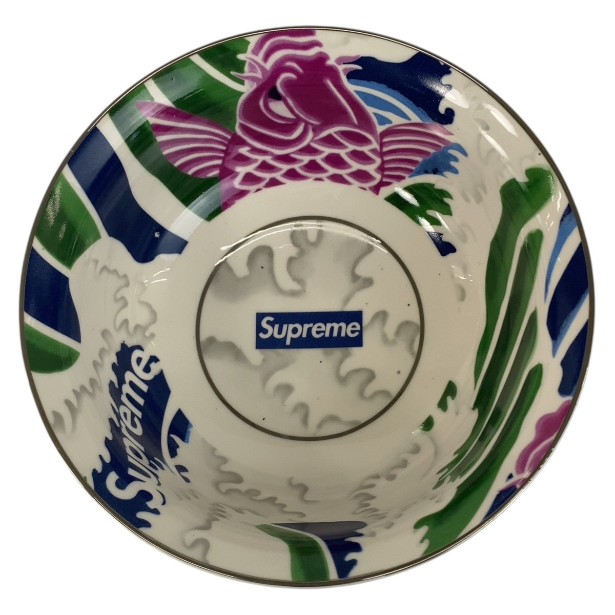 新品未使用 Waves Ceramic Bowl マルチカラー セラミック 食器 どんぶり メンズ 505551 新品