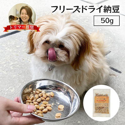 国産大豆使用 フリーズドライ納豆 犬 50g 日本製 ド...のサムネイル