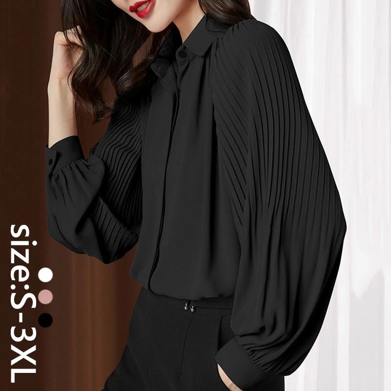ブラウス レディース 長袖ブラウス オシャレ 春夏 オフィス 無地 ブラウス 40代 30代 50代 20代 通勤 OL 韓国風 シフォン ブラウス 大人 シャツ ストライプ 着痩せ 大人 高品質 ト