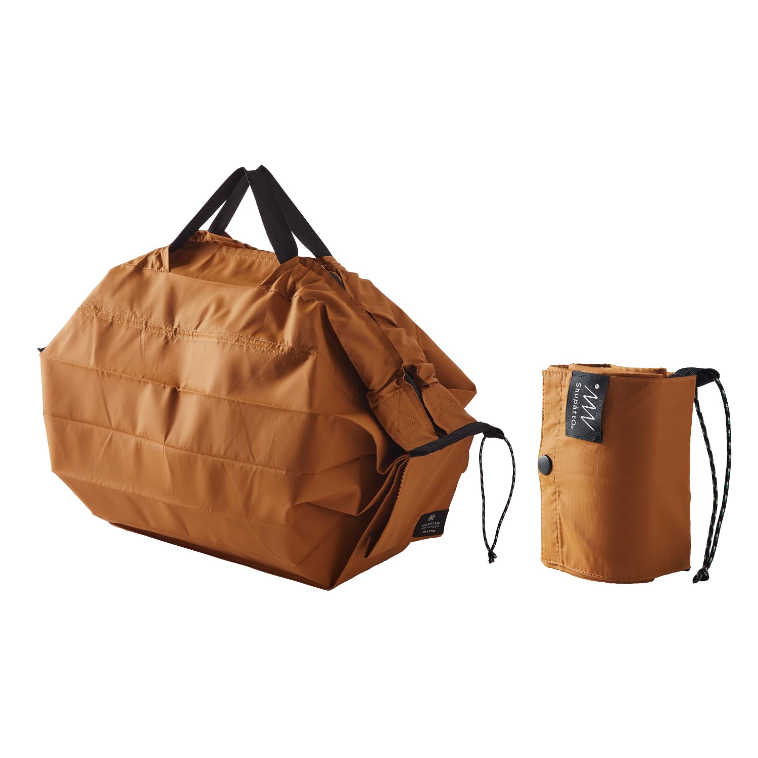 [マーナ] Shupatto 保冷バッグ (20L / アンバー) シュパット 一気にたためる エコバッグ (折り畳み/大容量) 保冷 保冷バック 保冷エコバッグ エコバック 大きめ クーラーバッグ