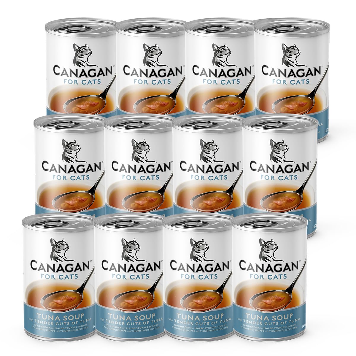 カナガン キャットスープ マグロ (140g×12缶) 水分補給 [まとめ買い] 全猫種・全年齢 対応 【着色料・香料不使用 グレインフリー】 CANAGAN 12CNSM
