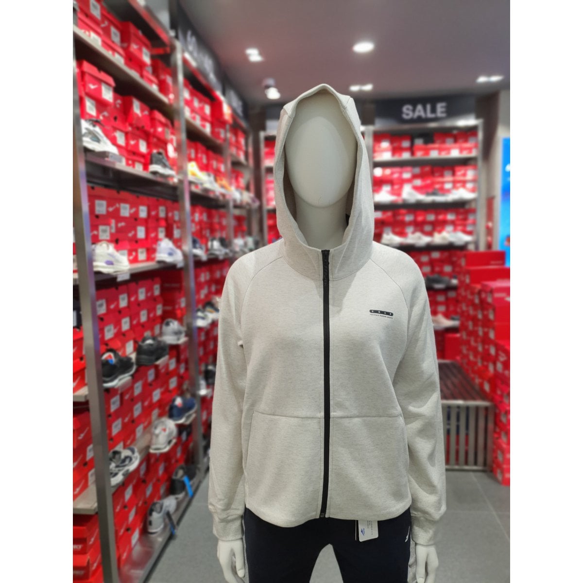 [驪州店] 女性用フード付き CP メランジ TR ボックスジャケット クリーム PW3WN23F551