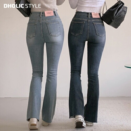 [メガ割りSALE]スリムフレアデニムパンツ・p482103