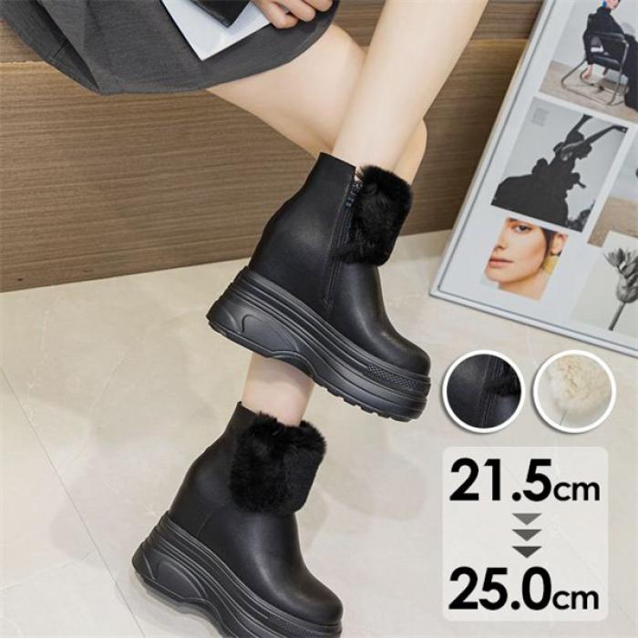 ショートブーツ レディース 黒 ベージュ ブーツ ショート ミドルブーツ ラウンドトゥ 厚底ブーツ 歩きやすい 疲れにくい 通勤 日常 ファッション ei177z7z7x1