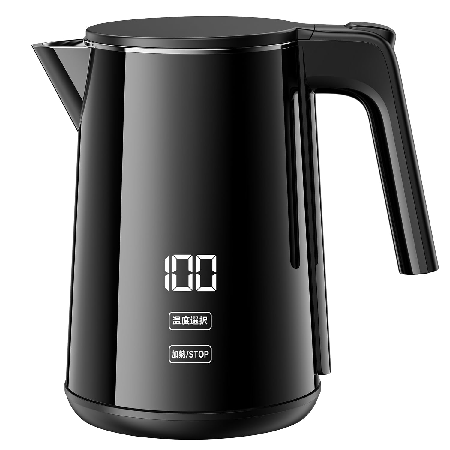 SSYFEI 電気ケトル 1.0L【1000W急速沸騰・デジタル温度表示】7段階温度調節 4時間保温 電気ポット 触れても熱くない二重構造 メモリー機能 空焚き防止 小型 お手入れカンタン お茶 コー 5,313円