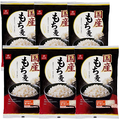 はくばく 国産もち麦 800g×6袋