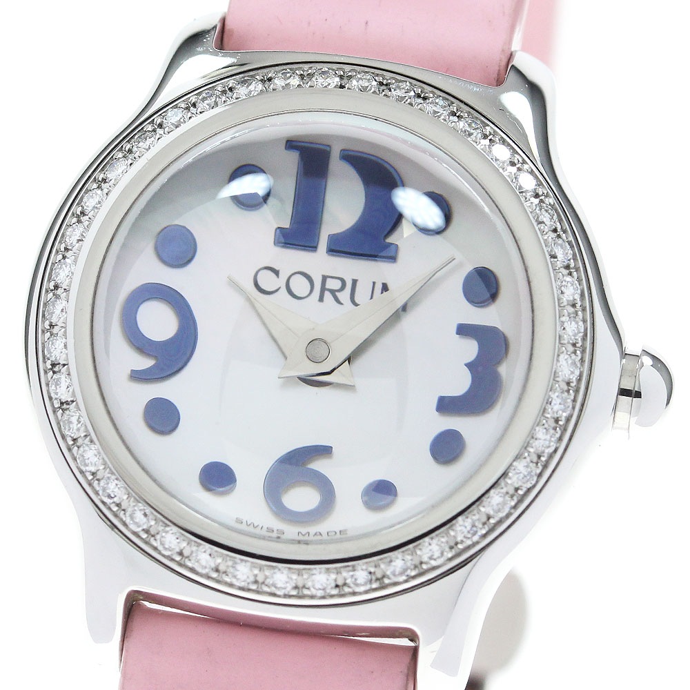 訳あり コルム CORUM 101.151.47 バブル ダイヤベゼル クォーツ レディース _826294【中古】