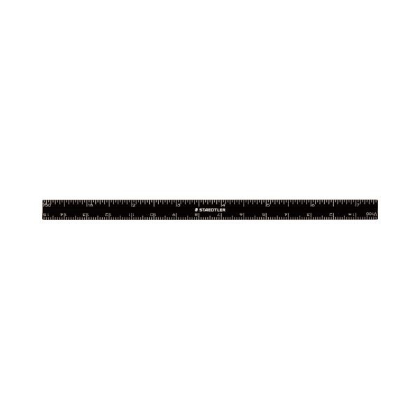 (まとめ) ステッドラー 高精度三角スケール スリム 15cm マットブラック 561 7-9 1個 (×8セット)