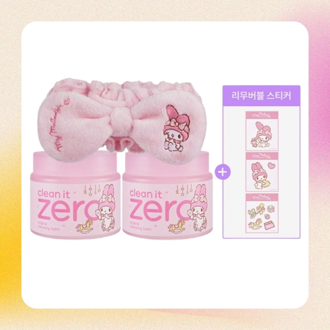 【マイメロディ】 クリーンイットゼロクレンジングバーム セット(オリジナル 180ml*2 + 洗顔バンド)