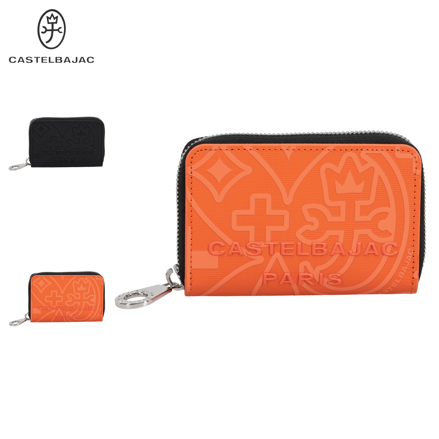 財布 コインケース 小銭入れ ミカ小物 メンズ レディース レディース 本革 ブラック オレンジ 黒 70611