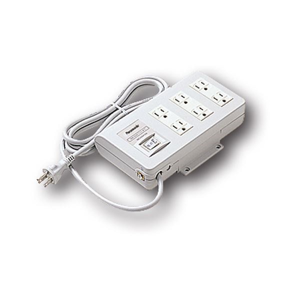 マグネット付OA電源タップ 3P/6個口 2.0m WCH44129 1個