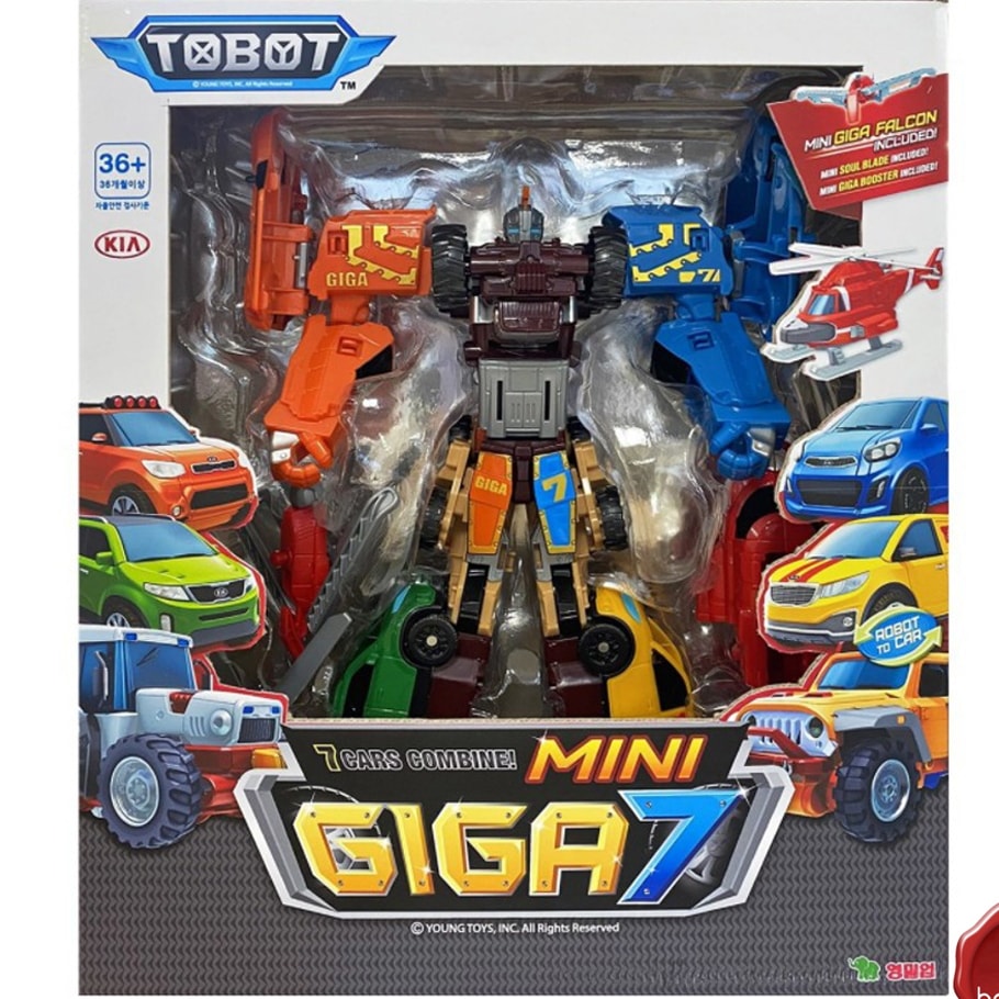 トボッ Vミニ ギガ7 統合変形ロボットカートイ 子供向け 韓国TVアニメーションキャラクター韓国アニメ正品