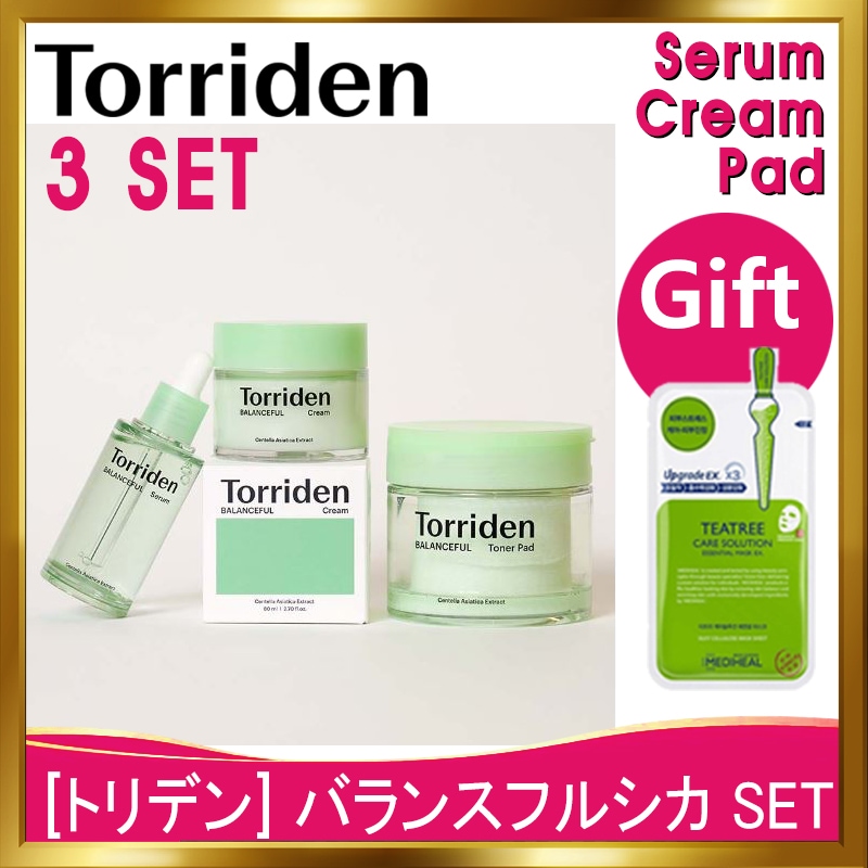 [韓国正規品]バランスフルシカ セラム50ml+ バランスフル シカクリーム80ml+トナーパッド 60枚/保湿/脂性肌 / 混合肌 / インナードライ / セラム