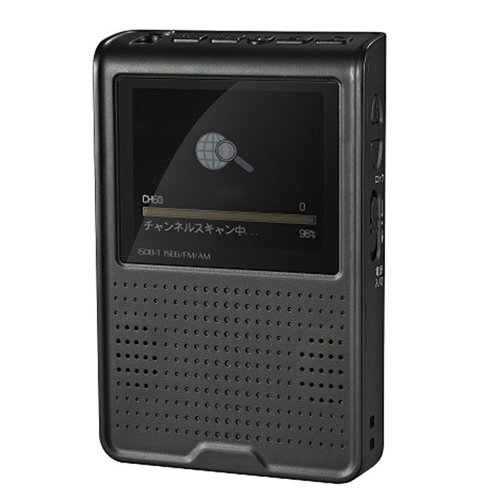 2.8インチ液晶 ポータブル ワンセグ テレビ AM/FM 録画/録音機能搭載 TVR-L39M