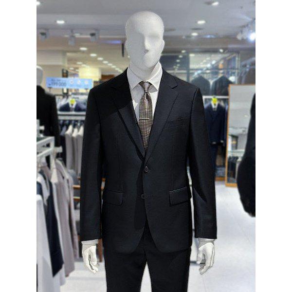 [] ブラックウールスパン基本フィットメンズスーツFI8811003054（P003705178）