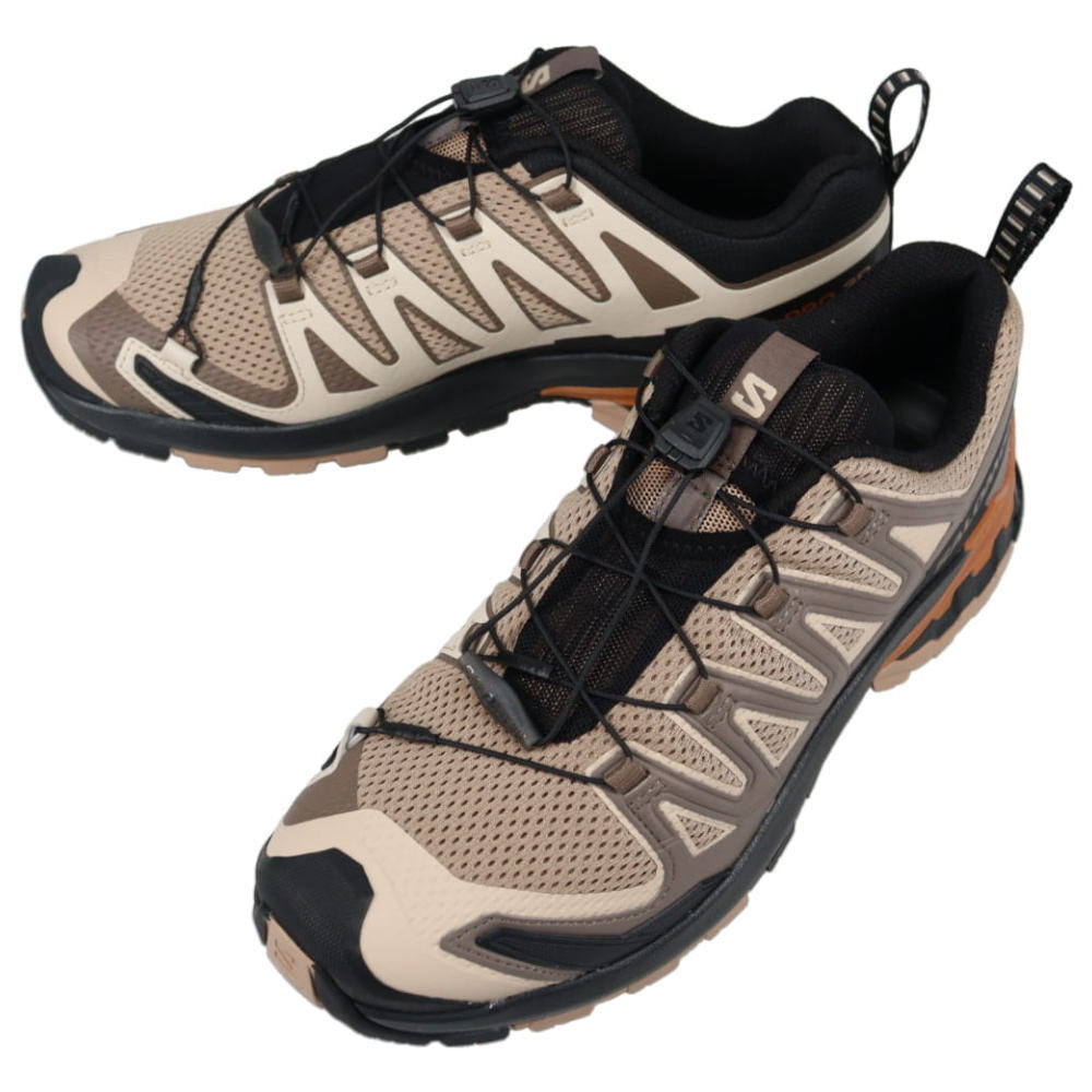 トレイルランニングシューズ エックスエー プロ 3D V9 ナチュラル/ブラック/シュガーアーモンド 472720