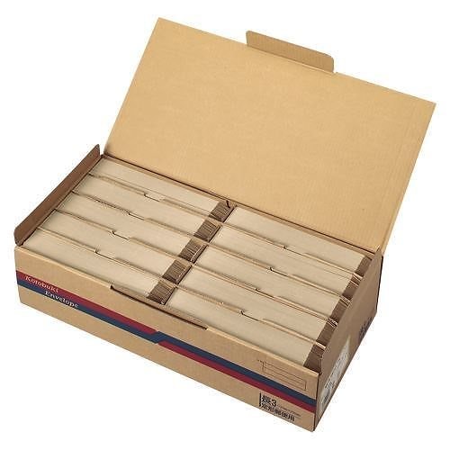 （まとめ買い）壽堂紙製品 長3未晒クラフト70g 枠付 10603 00005390 [x3]