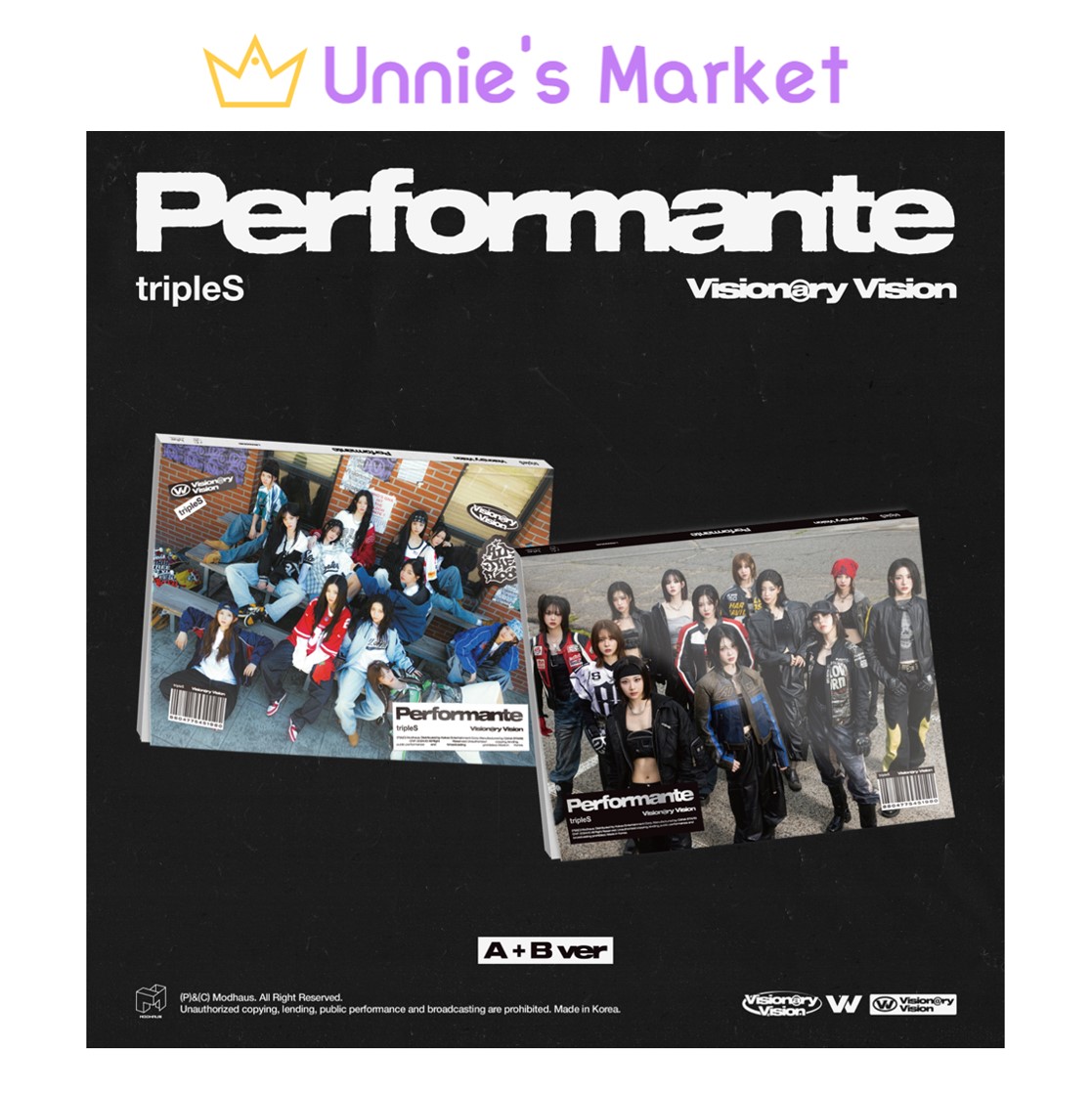 [SET] tripleS - Visionary Vision Performante (A ver. B ver.) + Free Photocard 1EA(fan-made)