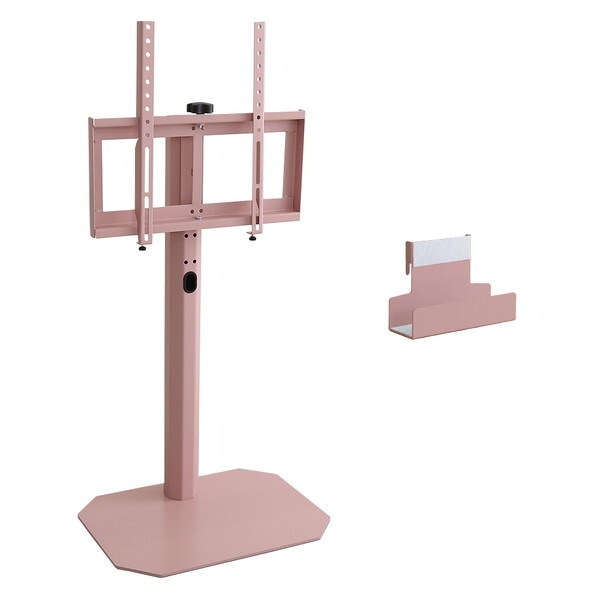 ホームテイスト 北欧インテリア 八角テレビスタンド ハードディスクホルダーセットHOOTG-SET-PK ピンク ロータイプ HDホルダーセット メーカー直送