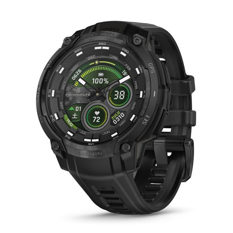 ガーミン Instinct Crossover AMOLED Tactical Black 【Suica対応】スマートウォッチ 010-03398-32