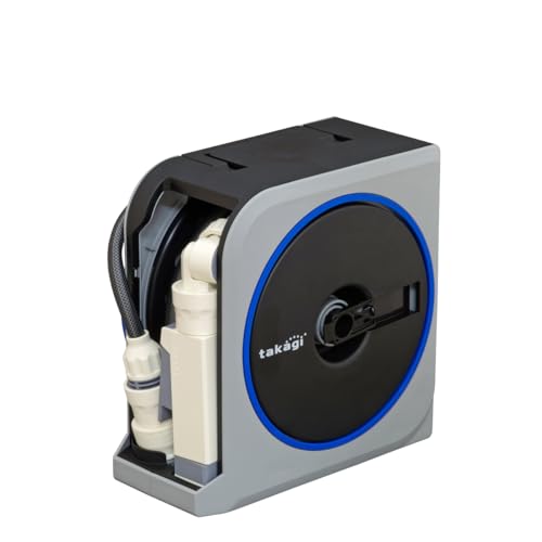 タカギ() ポリ塩化ビニル (PVC) ホース ホースリール NANO NEXT 15m (SK) モノトーン おしゃれ RM1215SK