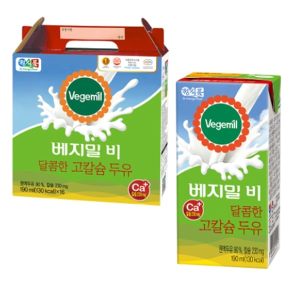 vegemil ベジミール B 甘い高カルシウム豆乳 190ml x 16パック