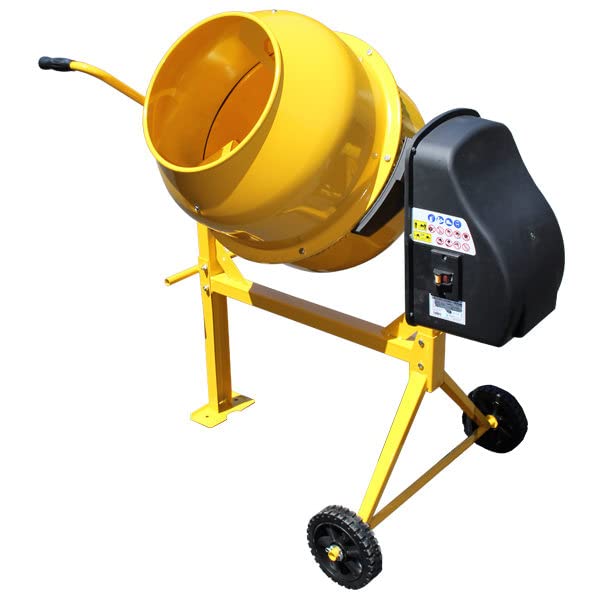 電動コンクリートミキサー まぜ太郎 AMZ-50Y [ALUMIS アルミス] ドラム容量約120L 混合練り上げ量約50L お客様組立あり