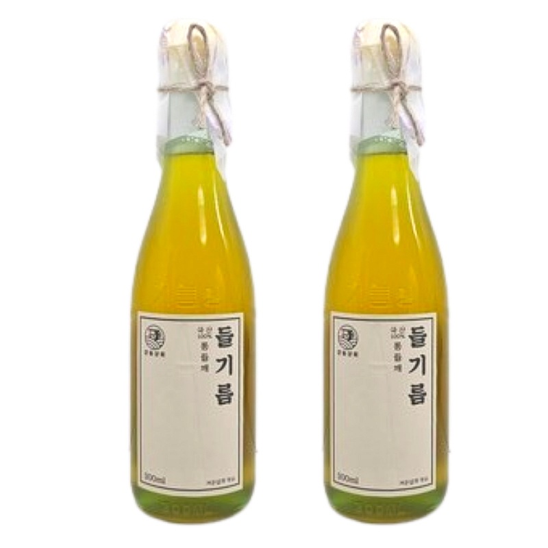 江東商会 国産えごま油 300ml 2個 韓国調味料 100％通えごま油 低温ロースト 料理用油 ナムル 韓国食品
