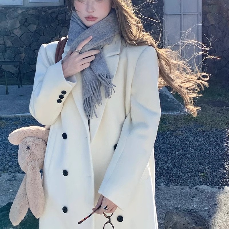 上品　20％ウール素材　ラシャ　ロングコート　アウター