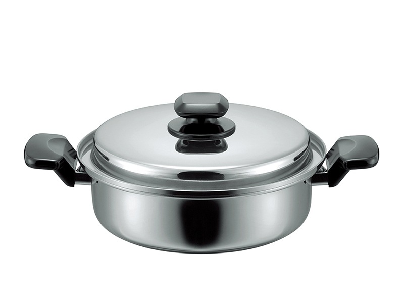 「ヘルシークック」両手鍋24cm